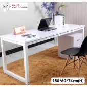 1.5m Office Desk - White